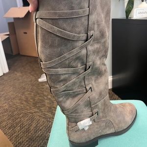 New Taupe Journey + Crew High Boots